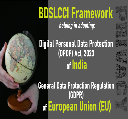 BDSLCCI Framework Control Areas mapped with EU's GDPR and India's DPDP Act requirements