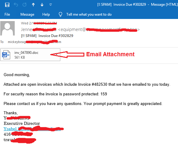 Spam Email Sample
